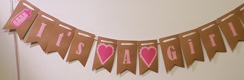 It/'s A Girl Banner Gender Reveal Sign