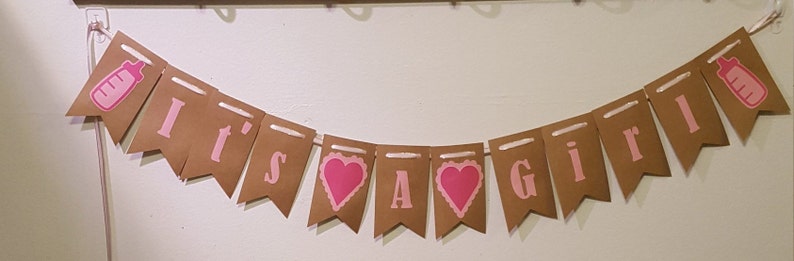 It/'s A Girl Banner Gender Reveal Sign