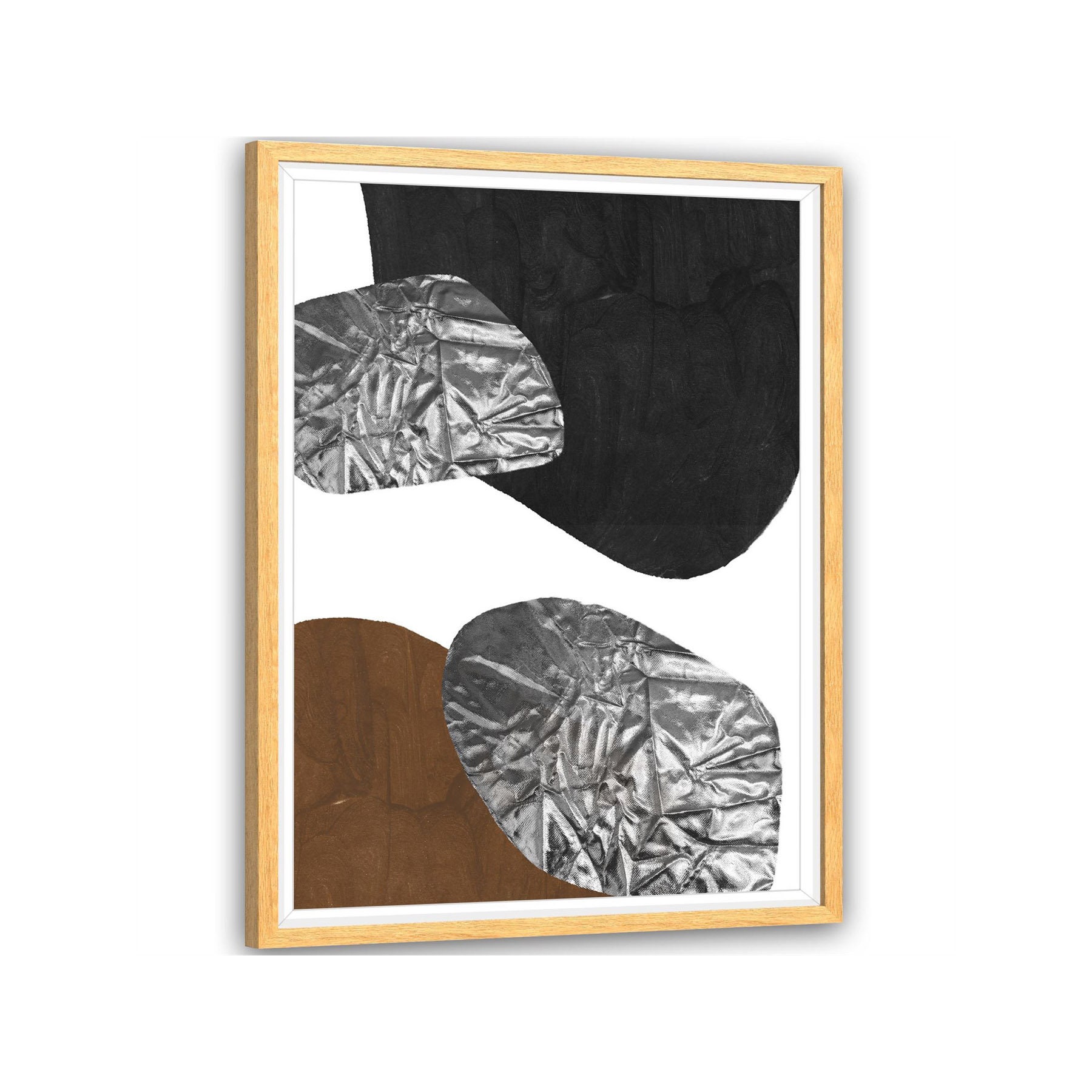 Abstract Brown Black Grey Design Framed Wall Art Picture Etsy UK