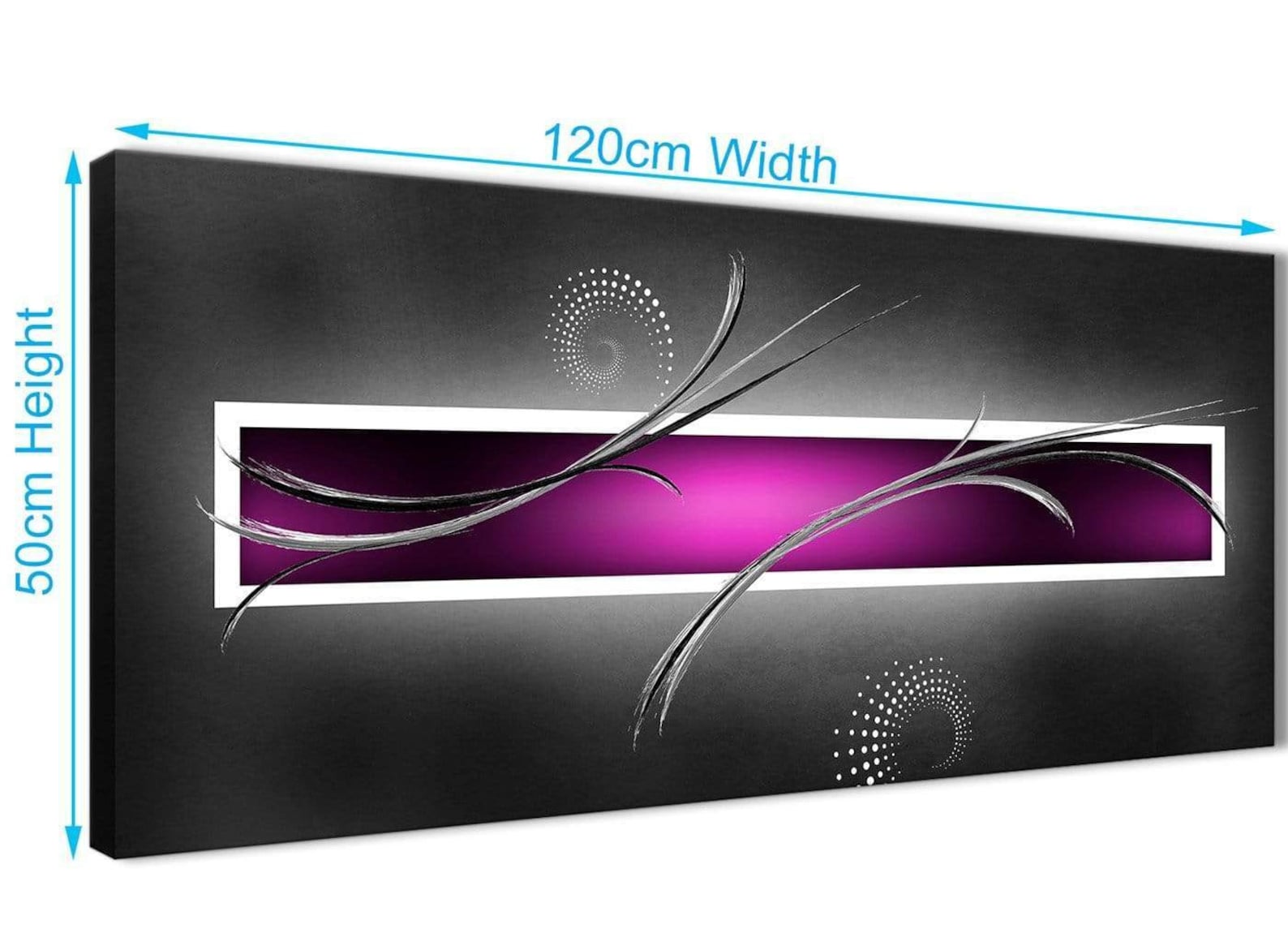 Purple Black White and Grey Modern Abstract Canvas Wall Art Etsy