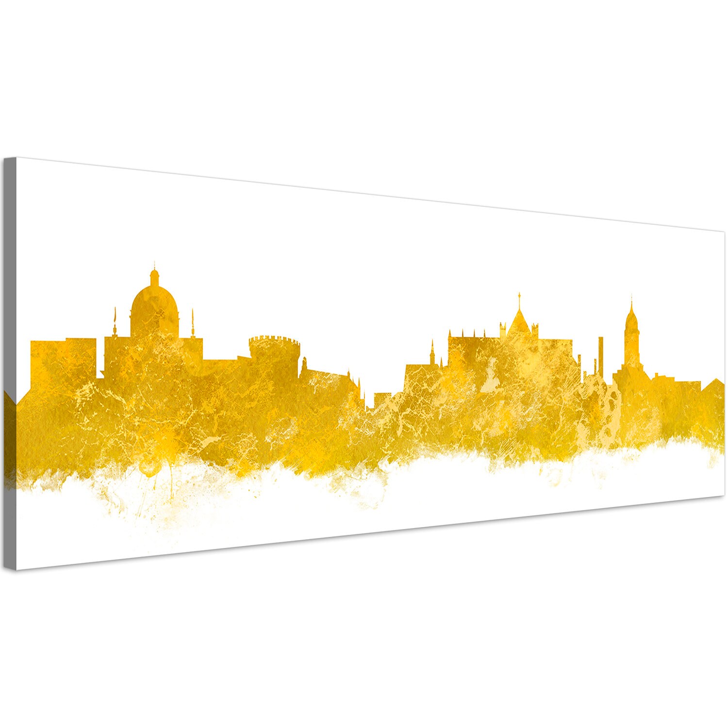 Dublin Skyline Print on Canvas Framed Wall Art Picture Etsy