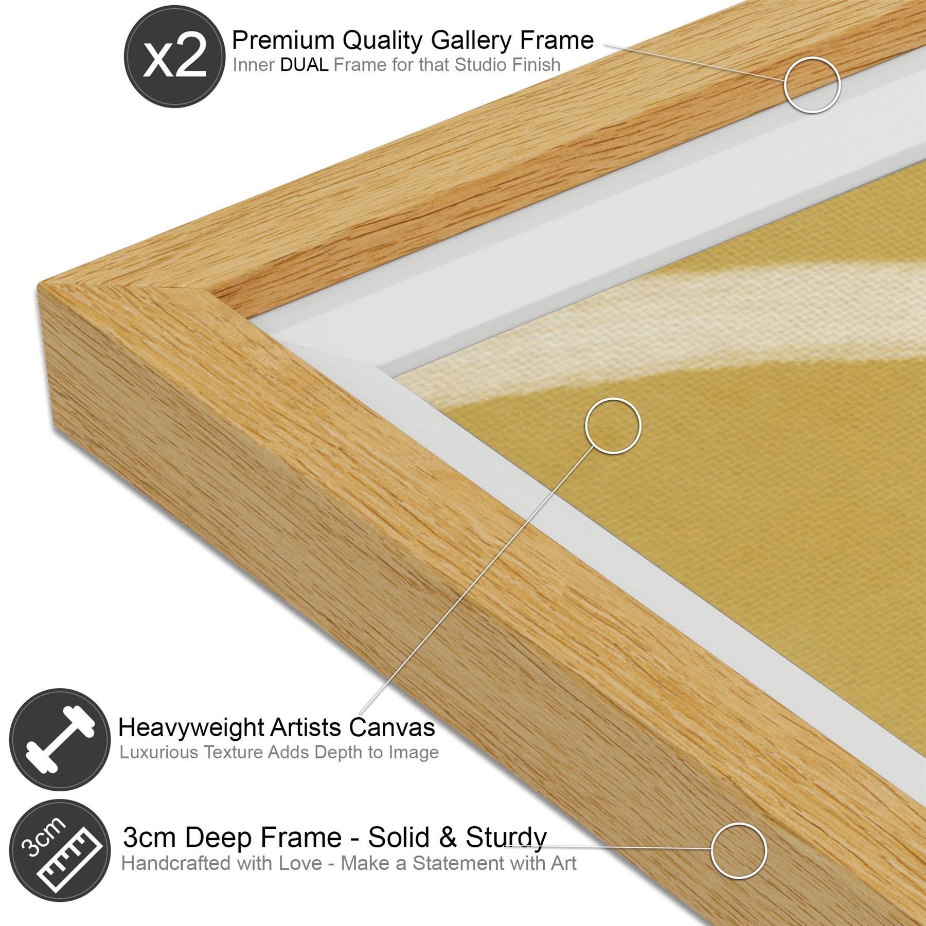 Abstract Mustard Yellow Design Framed Art Pictures - Etsy UK