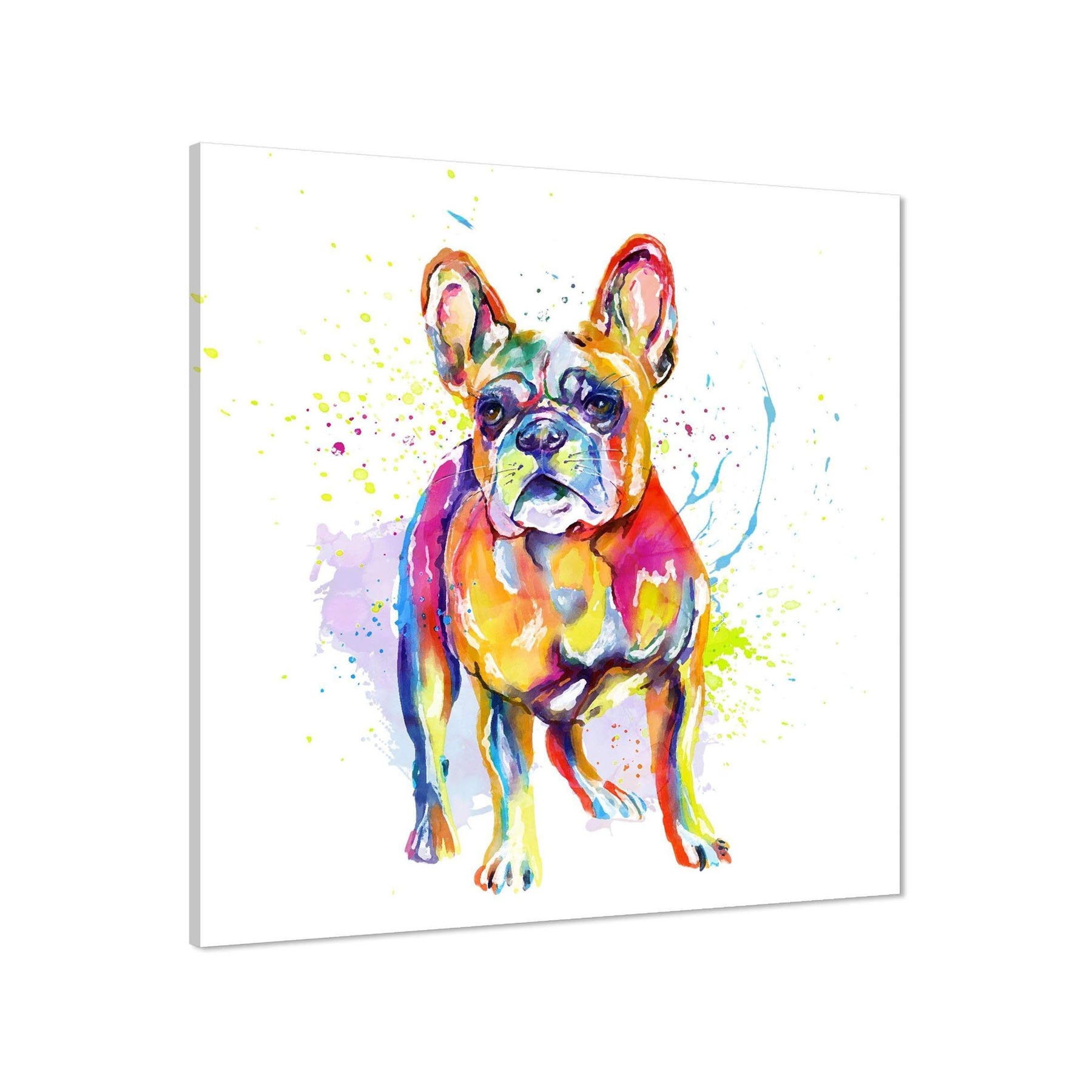 French Bulldog Canvas Art Prints Multicoloured - Etsy UK