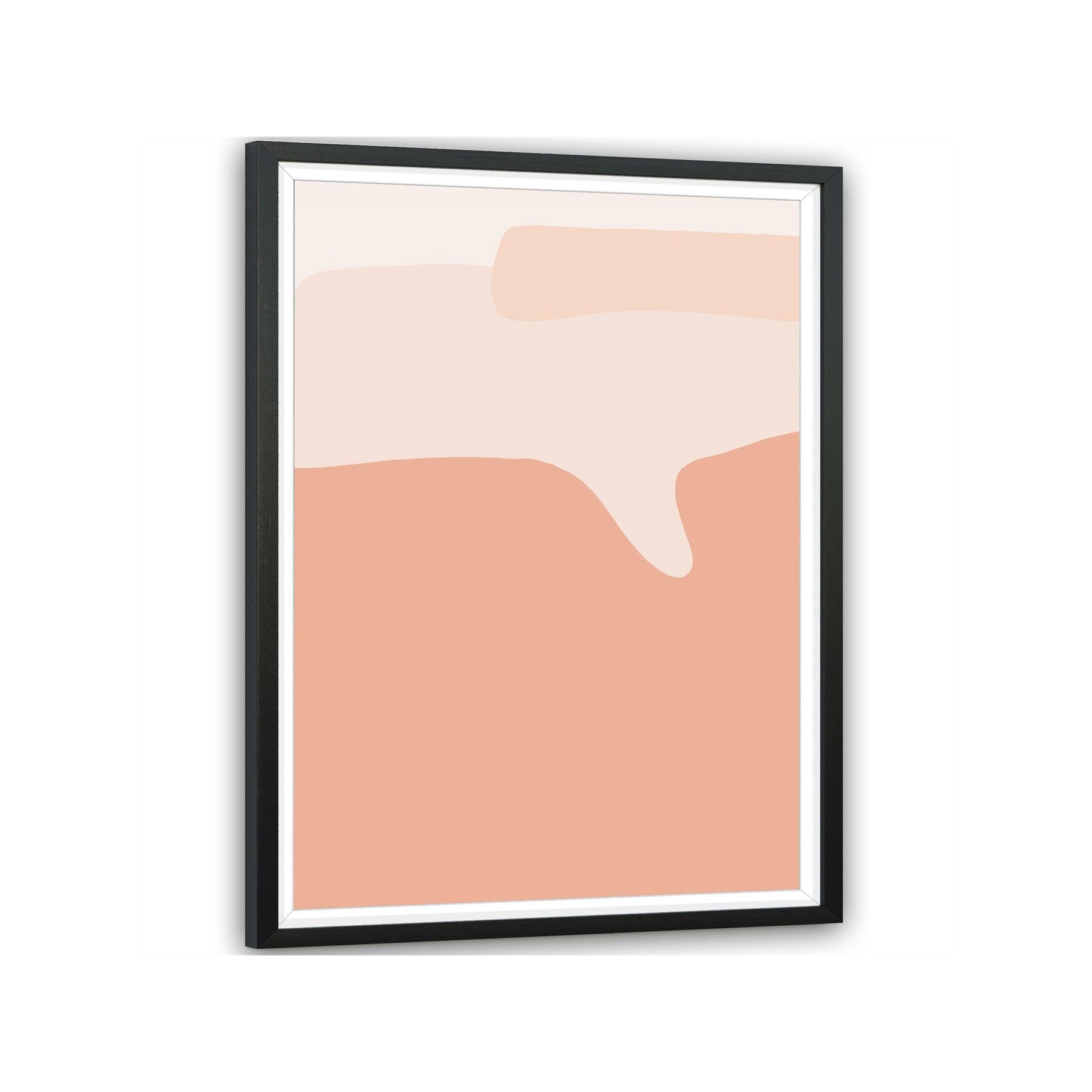 Abstract Pale Pink Design Framed Wall Art Picture Etsy