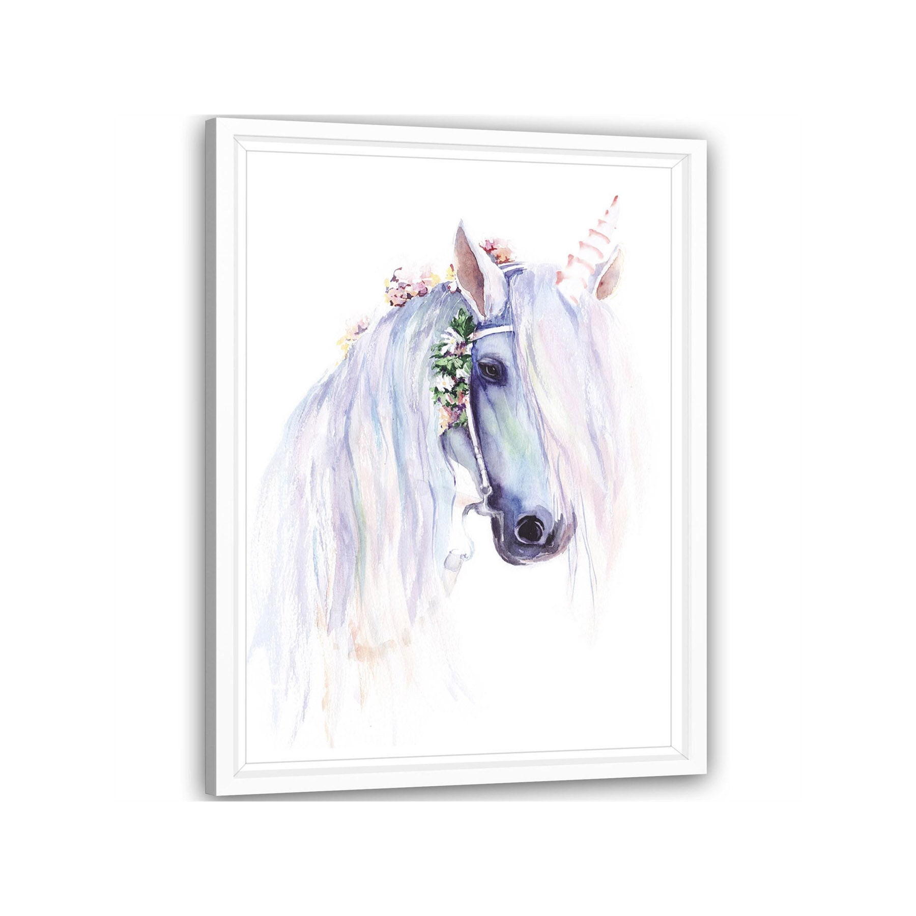 Unicorn Framed Wall Art Picture Pink Blue Etsy.de