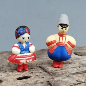 Antique plastic toy, Retro Ukrainian toy, Gift from Ukraine, Children's room decor, Old figurine, Collectible toy, Unique toy, Small toy image 1