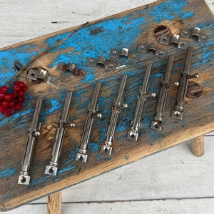 Vintage Window and Door Bolt, Small Door Locks, Latch Lock, Sliding Latch, Window Locks, Bolt Latch Locks,Small Country Lock, Set of 7 Locks