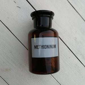 Large bottle of a pharmacist, Original label, Vintage pharmacy, Made in USSR, Medical jar, Brown bottle, Antique apothecary, Brown glass