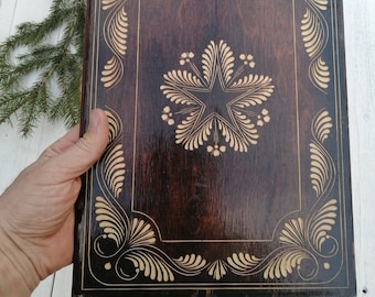 Painting on blackboard, Wooden wall board,  Wall Art Picture, Antique Wooden Portfolio, Carved panel on carving, Wooden folder, Carved wood