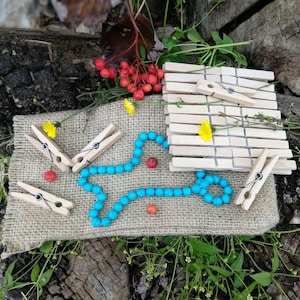 Wäscheklammern, Holzwäscheklammern-Set mit 20 Wäscheklammern, Langlebige Wäscheklammern, Ideal zum Erstellen und Waschen, Terrassendekor, Hochzeitsdekorationen