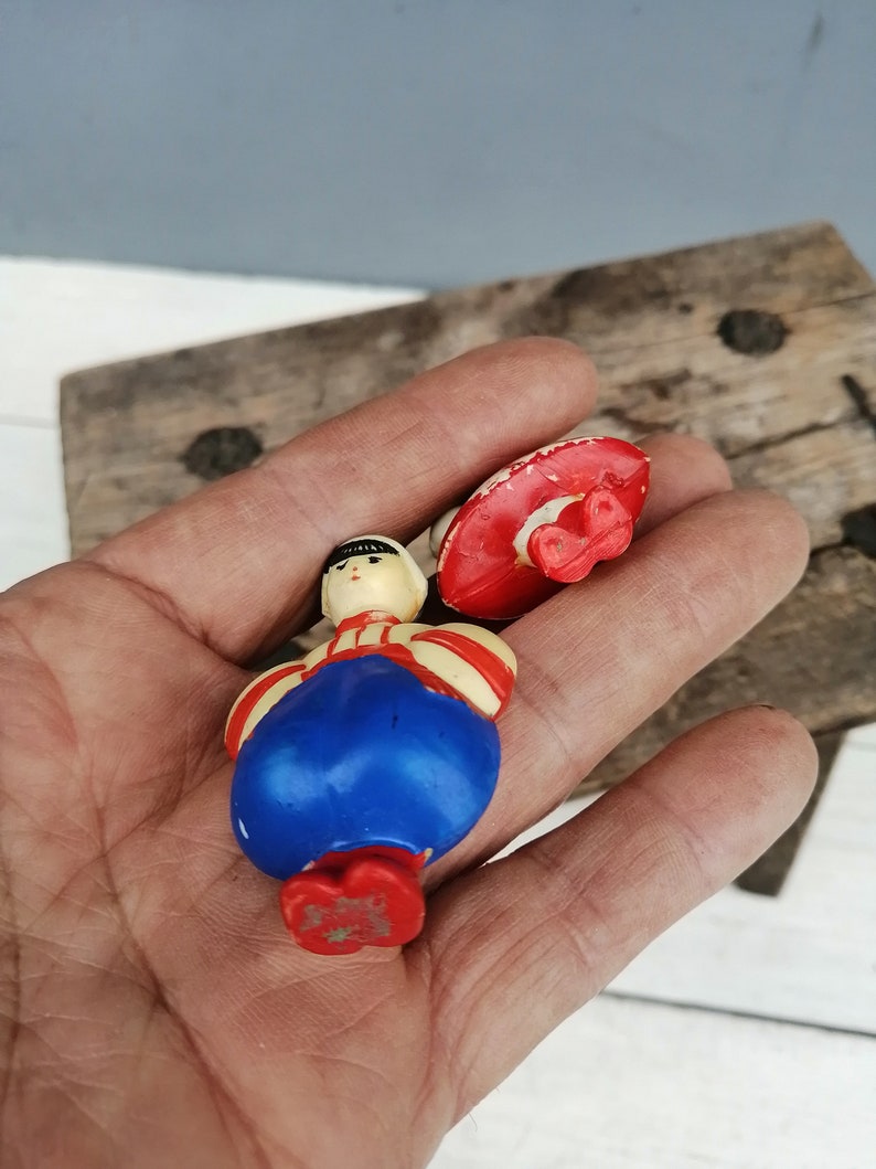 Antique plastic toy, Retro Ukrainian toy, Gift from Ukraine, Children's room decor, Old figurine, Collectible toy, Unique toy, Small toy image 6