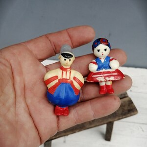 Antique plastic toy, Retro Ukrainian toy, Gift from Ukraine, Children's room decor, Old figurine, Collectible toy, Unique toy, Small toy image 2