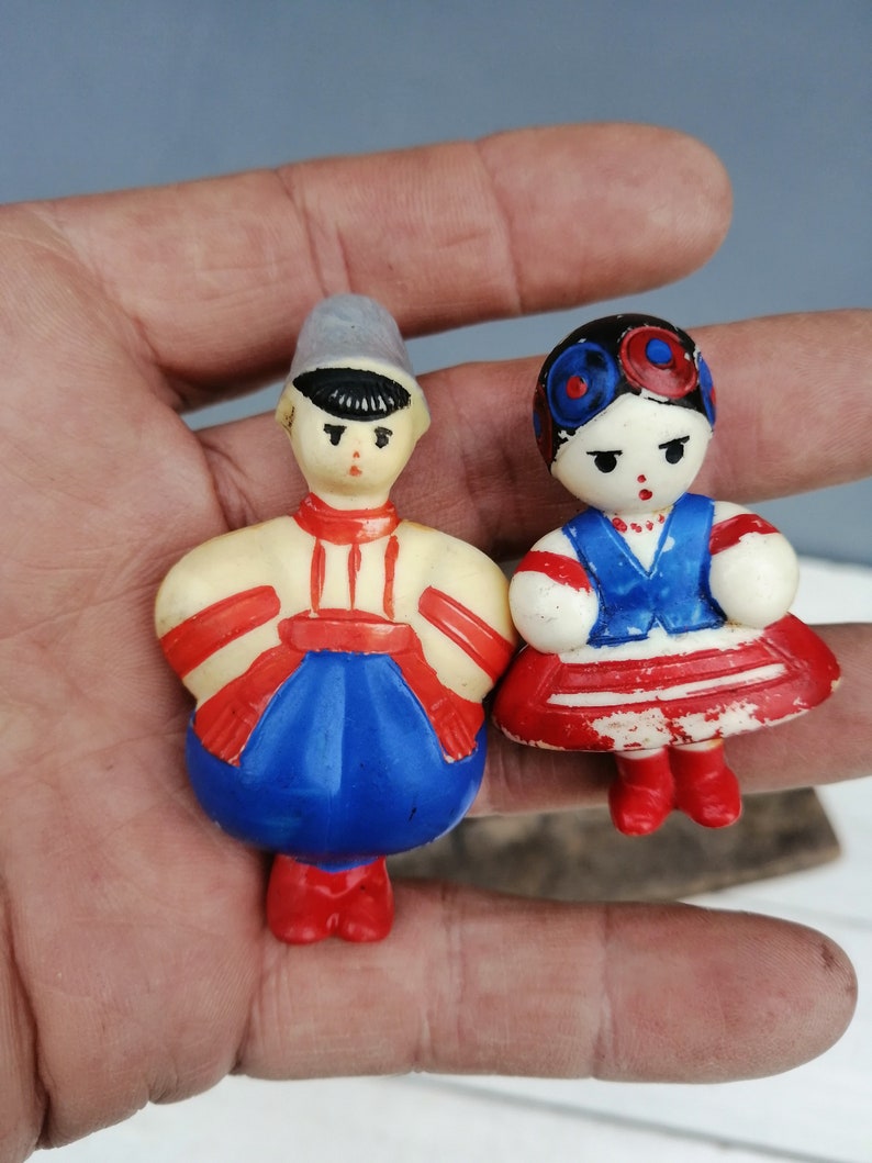 Antique plastic toy, Retro Ukrainian toy, Gift from Ukraine, Children's room decor, Old figurine, Collectible toy, Unique toy, Small toy image 8