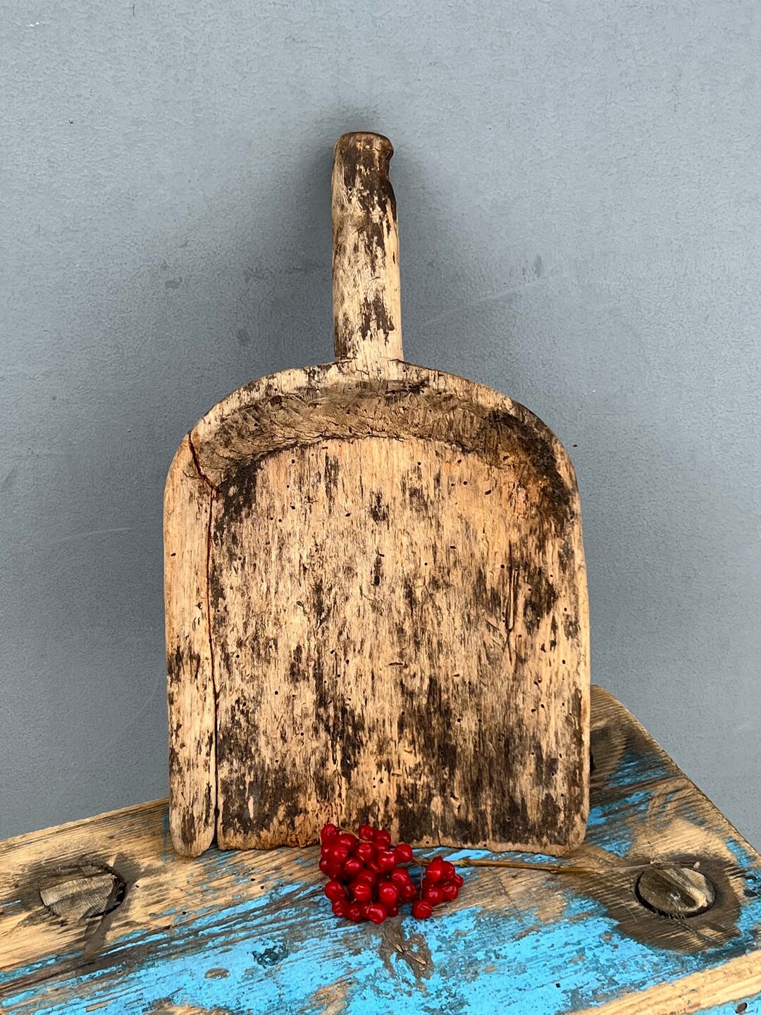 Vintage Large Scoop Vintage Wooden Scoop Grain Bucket Movie - Etsy