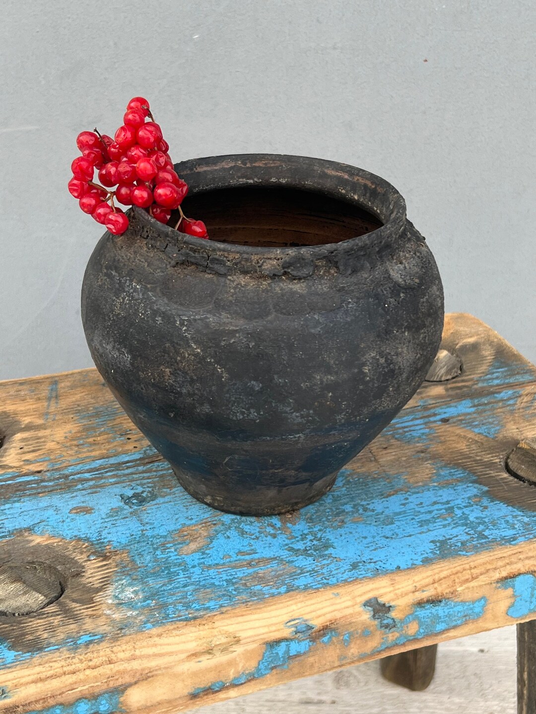 Very Old Clay Vessel, Clay Pots, Ceramic Vase, Clay Pot, Ceramic Pot