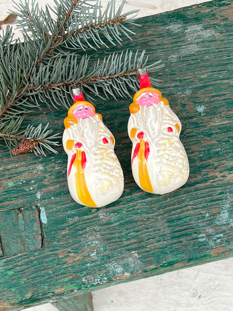 Vintage Christmas Ornaments, Christmas Glass Ornaments, Rare Retro