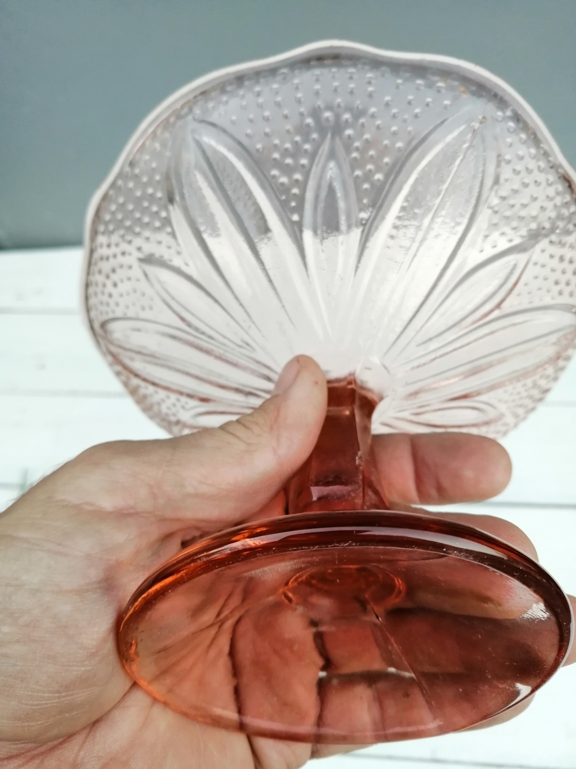 Glass Vase Vintage Candy Vase Wedding Tableware Glass Etsy