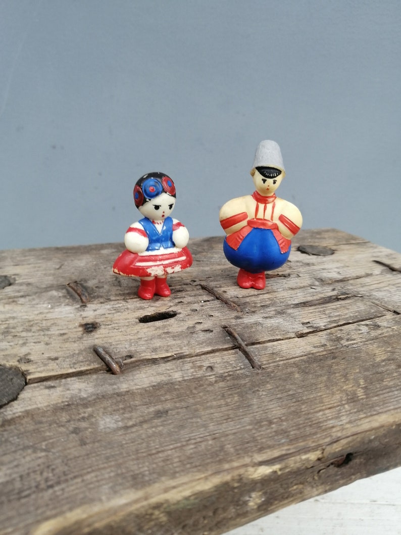 Antique plastic toy, Retro Ukrainian toy, Gift from Ukraine, Children's room decor, Old figurine, Collectible toy, Unique toy, Small toy image 1