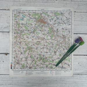 Mapa geodésico militar soviético de Vinnitsa, Ucrania, impreso en 1985 - Mapas del Estado Mayor de la URSS