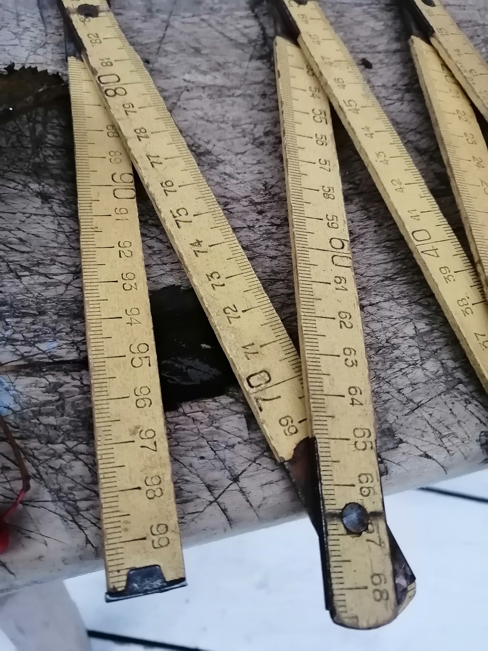 folding wooden meter vintage meter rolling ruler metric etsy