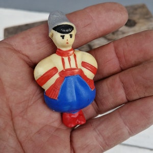 Antique plastic toy, Retro Ukrainian toy, Gift from Ukraine, Children's room decor, Old figurine, Collectible toy, Unique toy, Small toy image 4