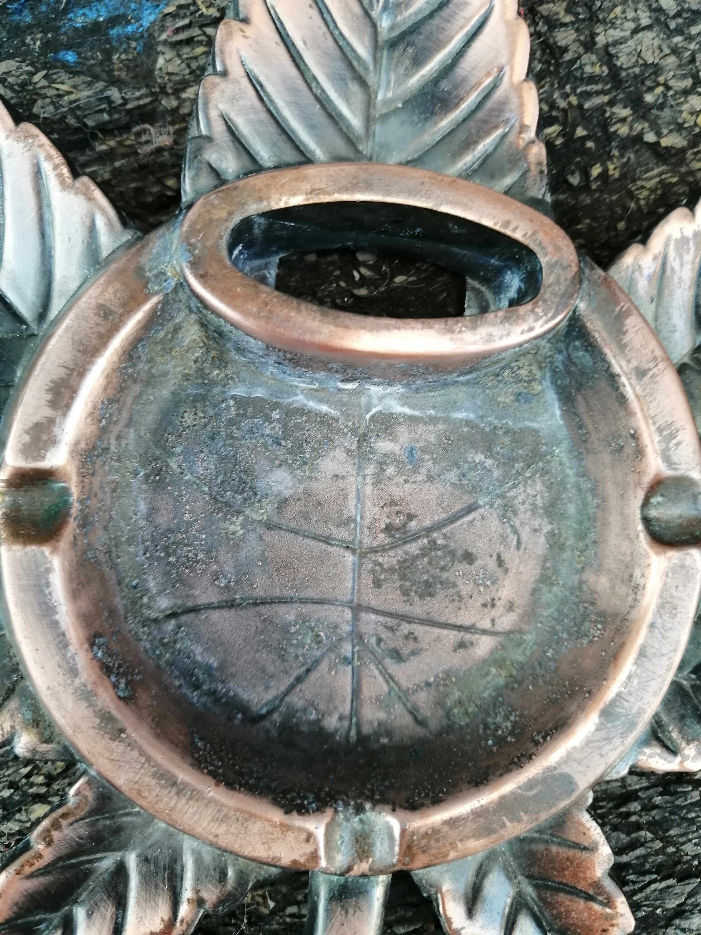 Vintage Ashtray Unique Ashtray Metal Ashtray Vintage Table Etsy