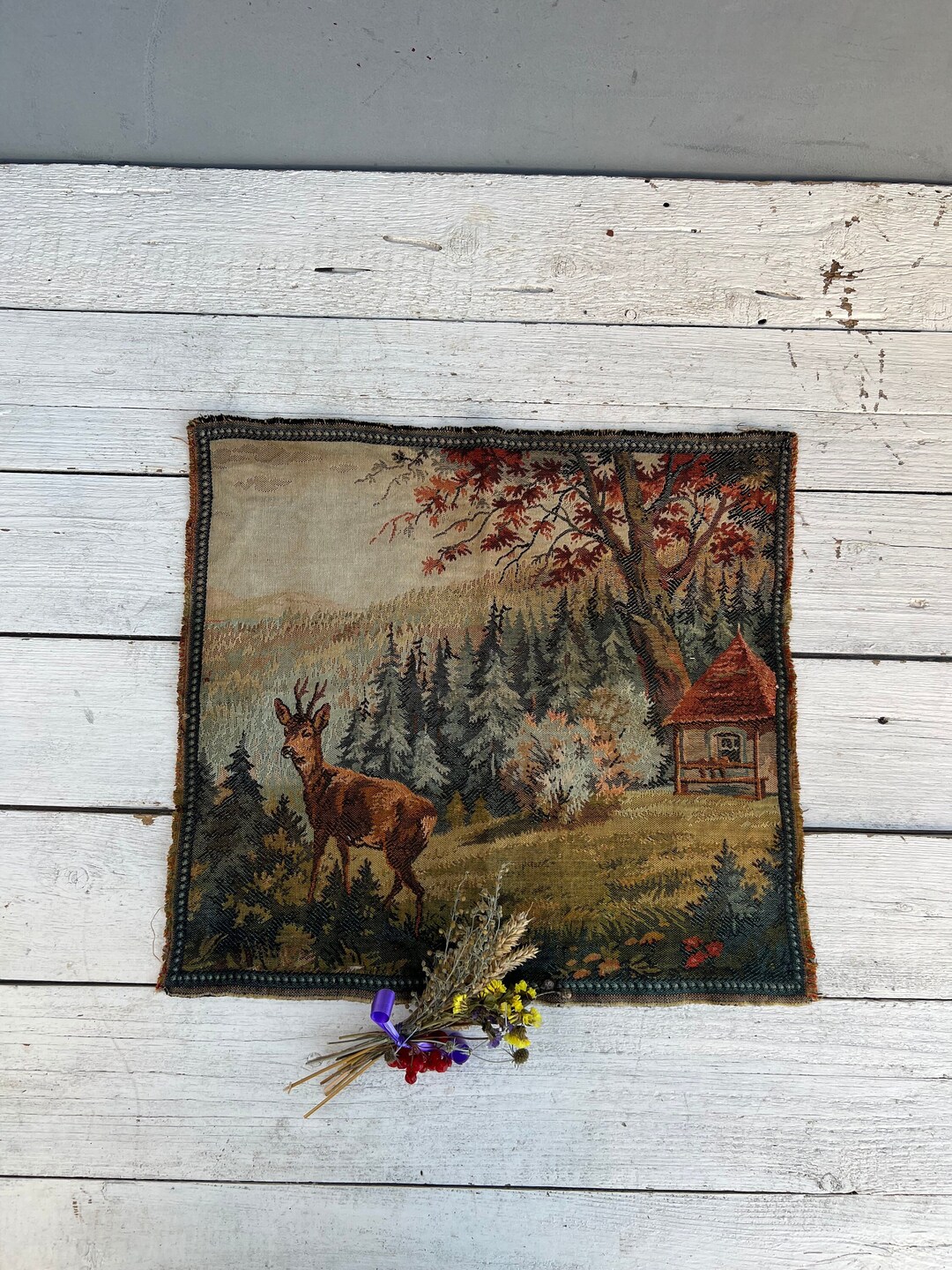 Vintage Carpet, Tapestry, Wall Decor, German Tapestry, Vintage