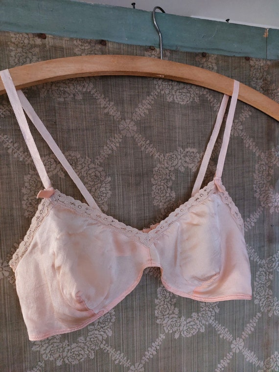 RARE antique bra with bra pads lingerie  brassier… - image 2