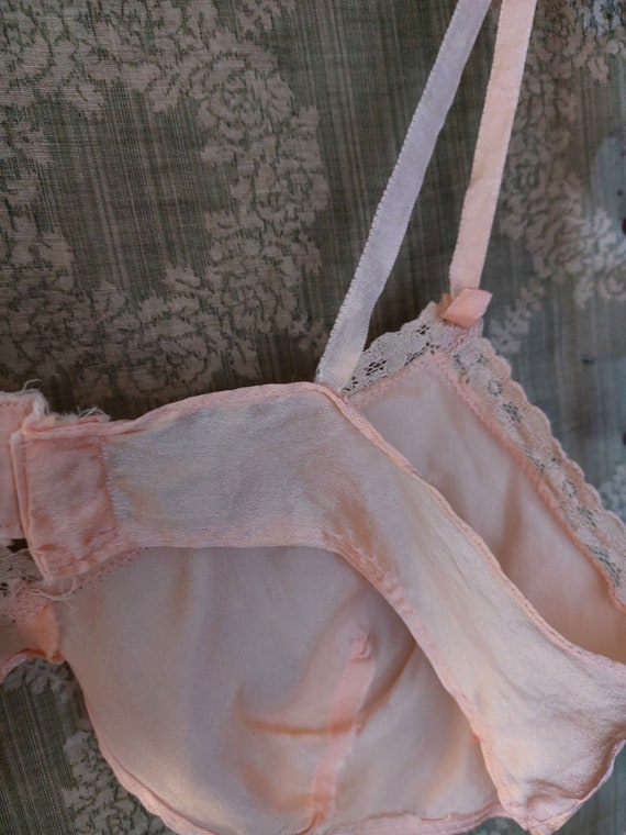RARE antique bra with bra pads lingerie  brassier… - image 3