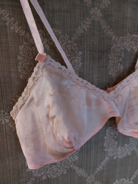 RARE antique bra with bra pads lingerie  brassier… - image 8