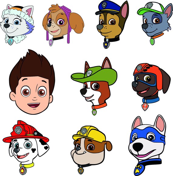 Paw Patrol .Svg.Dfx.Eps.Pdf.Png.