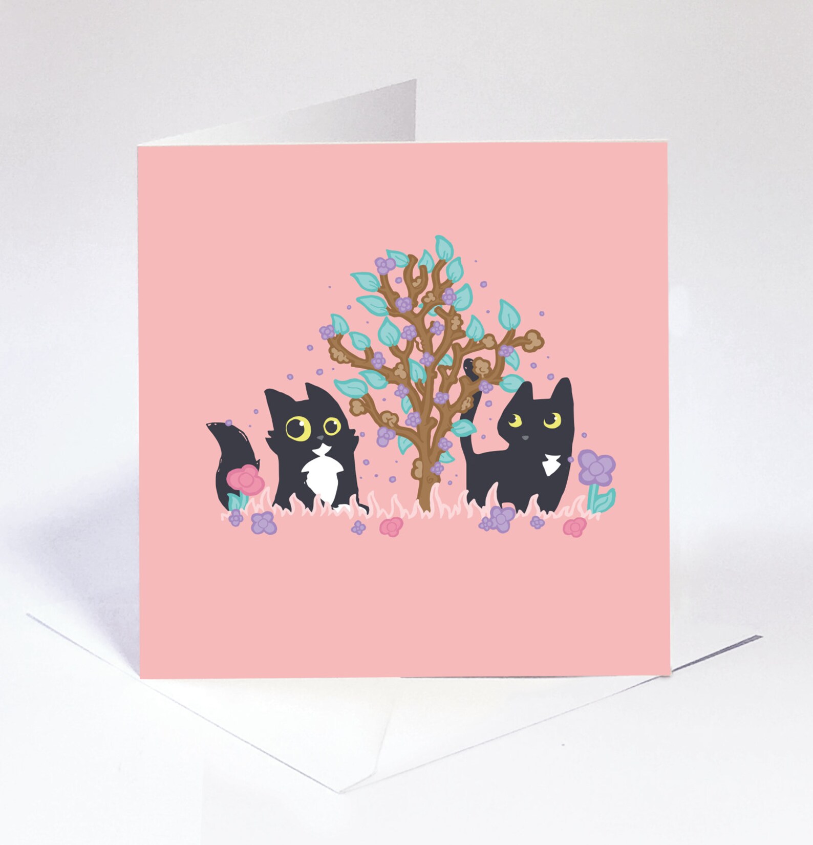 Pack of 10 Cat Greeting Cards Multi Pack of Blank Cards With Etsy UK