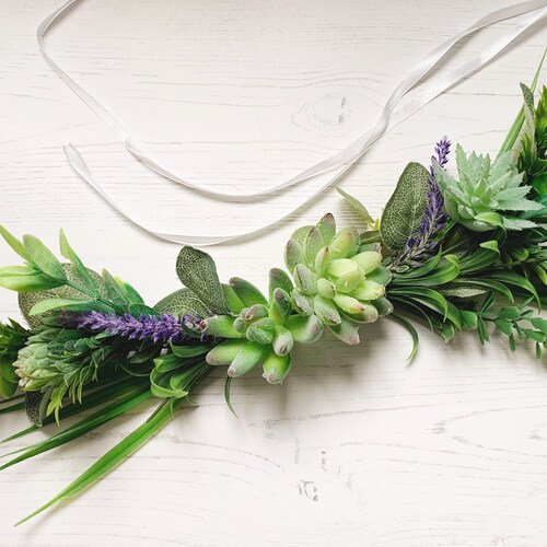 Artificial Succulent Eucalyptus and Rose Foliage Greenery Etsy