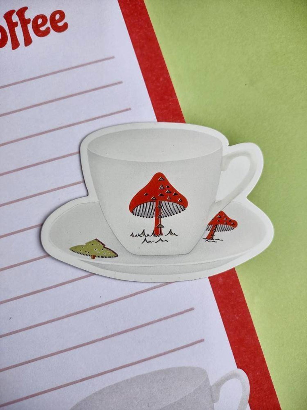 Retro Toadstool Cup and Saucer Magnet | Midwinter Toadstool Inspired ...