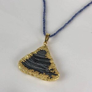 Sapphire necklace, blue necklace, designer necklace