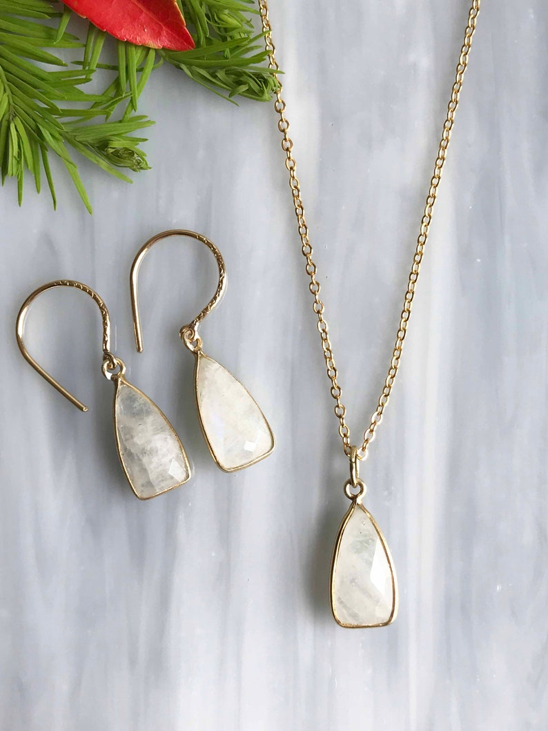 moonstone necklace Moonstone Jewelry Set moonstone Earrings moonstone pendant moonstone chain