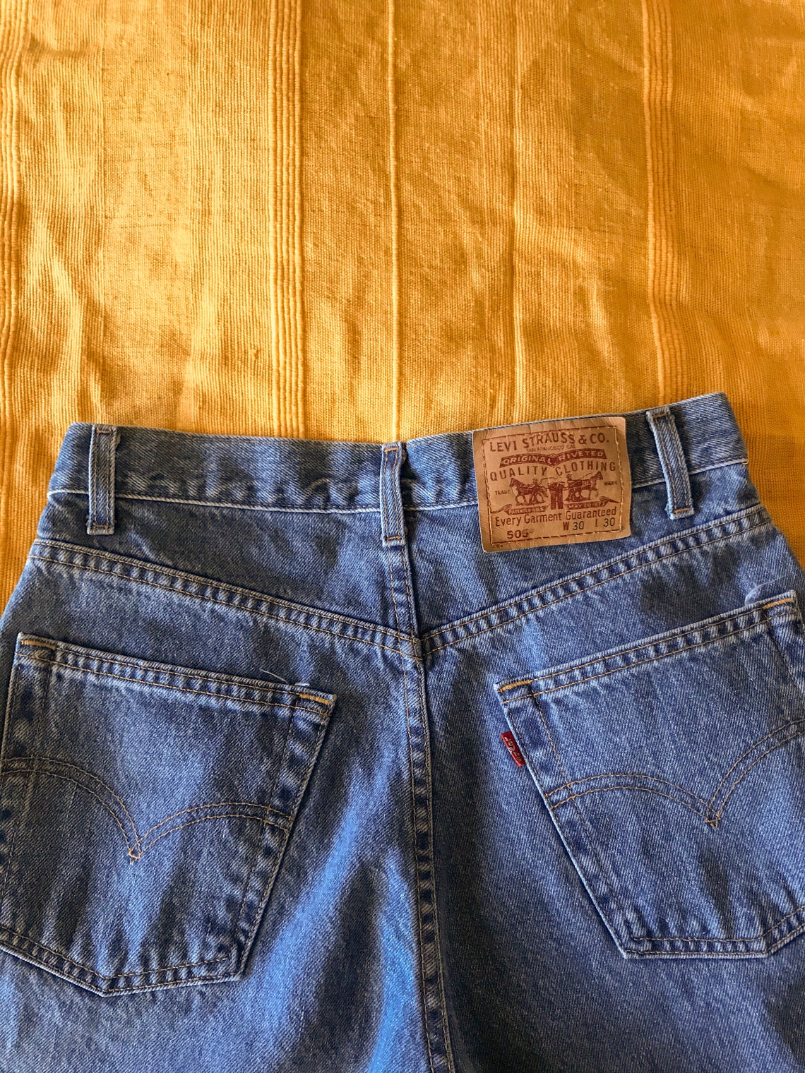 Embroidered Butterfly Levi Jeans W30 L30 Etsy