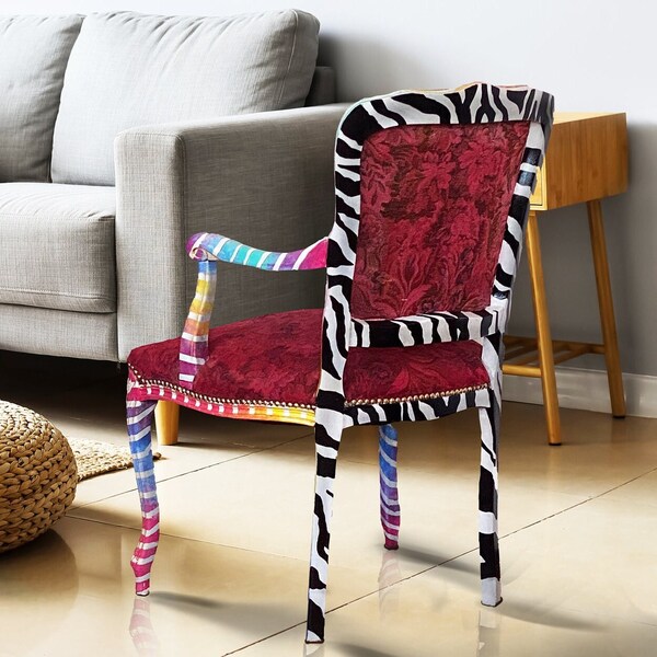 Zebra Chair Etsy