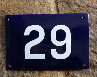 Hausnummer Emaille Etsy