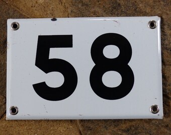 Hausnummer Emaille Etsy
