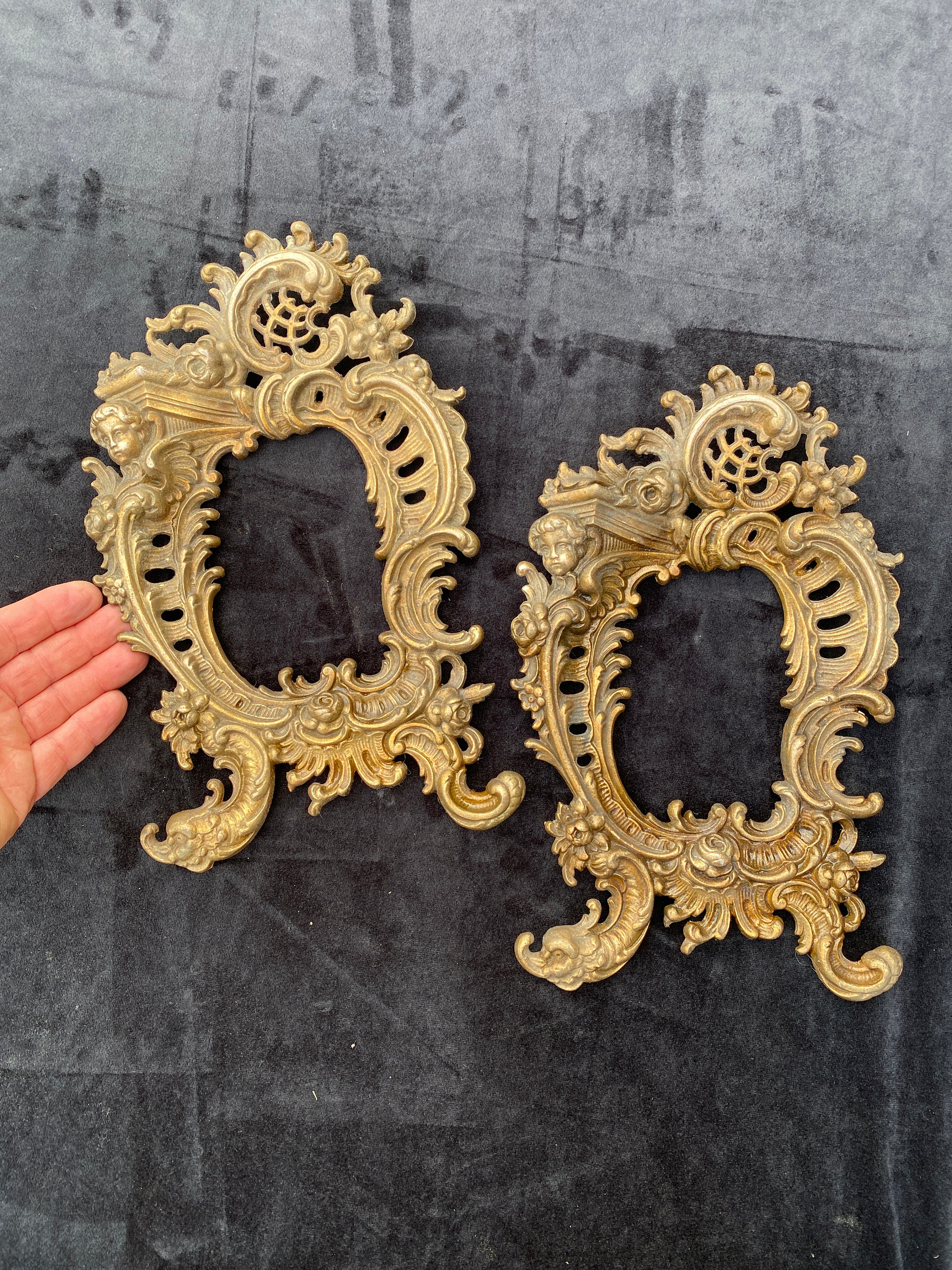 アンティーク フォトフレーム ミラー アンティークなフランス製