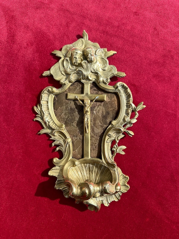 幼い天使たちの聖水盤 フランスアンティーク アンティークのフランス製