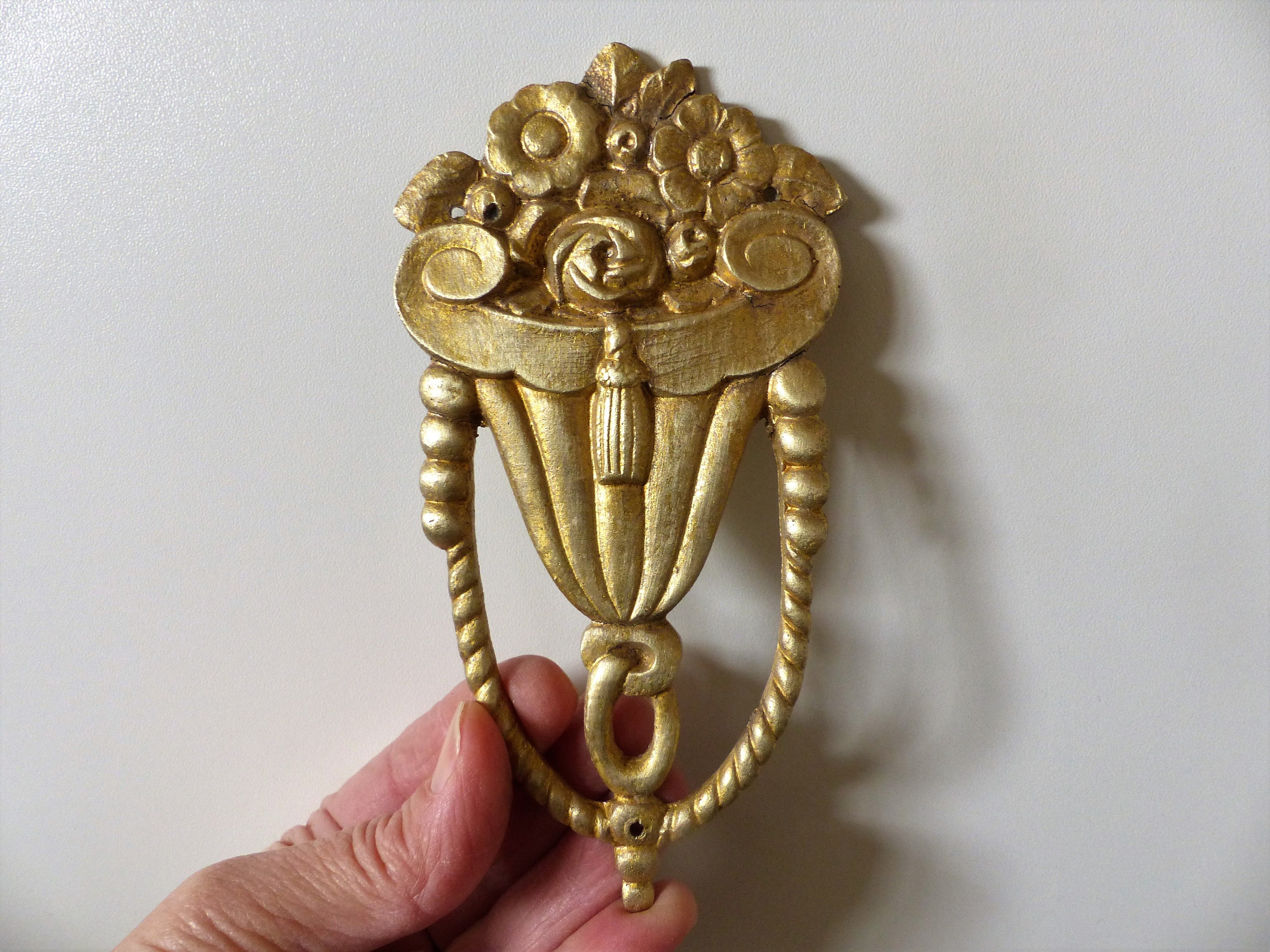 Vintages Français en Bronze Formes de Fleurs Mobilier-Matériel Pour La Restauration ou à Réutiliser 