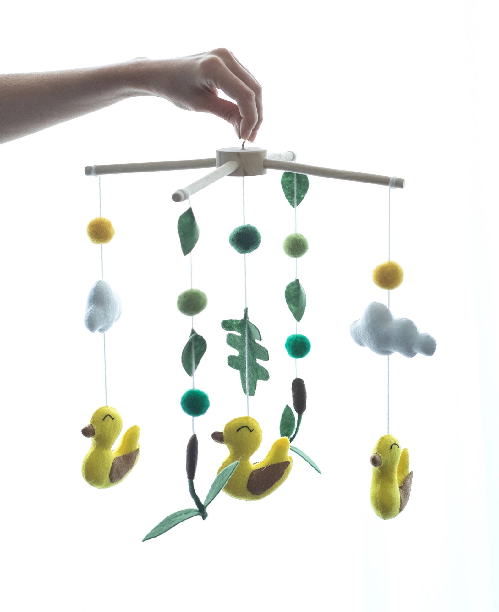 Duck mobile Ceiling mobile Baby shower gift Baby mobile Etsy