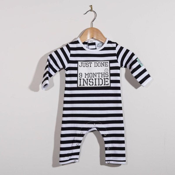 Just Done 9 Months Inside® New Born Gift - Baby Shower Gift - Expecting Parent - New born baby Grow by Lazy Baby®