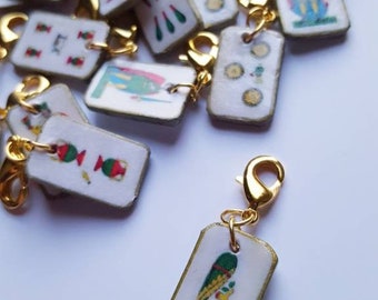 Sicilian Card Pendants 4pz