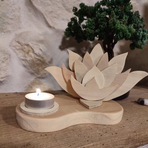 Lotus flower candle holder