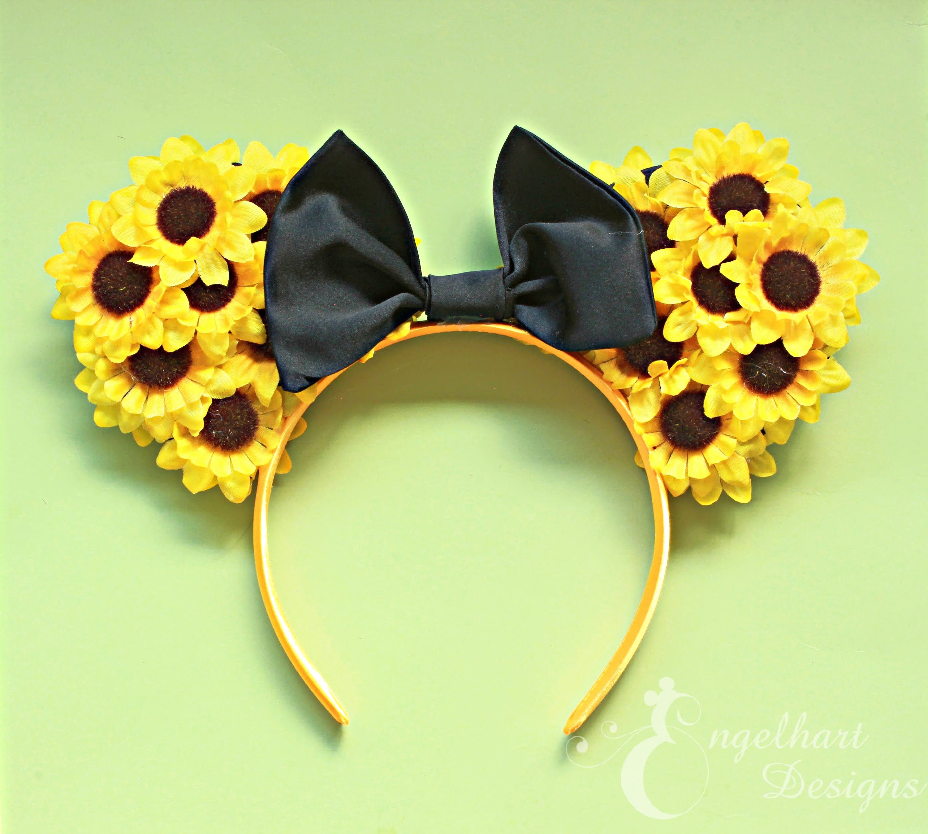 Disney Parks Loungefly Sunflower Mickey Ears Yellow Bow Disney Parks Loungefly Sunflower Mickey Ears | Mercari main image 3