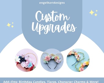 Custom Upgrades: Add-ons for Engelhart Designs Floral Mouse Ears
