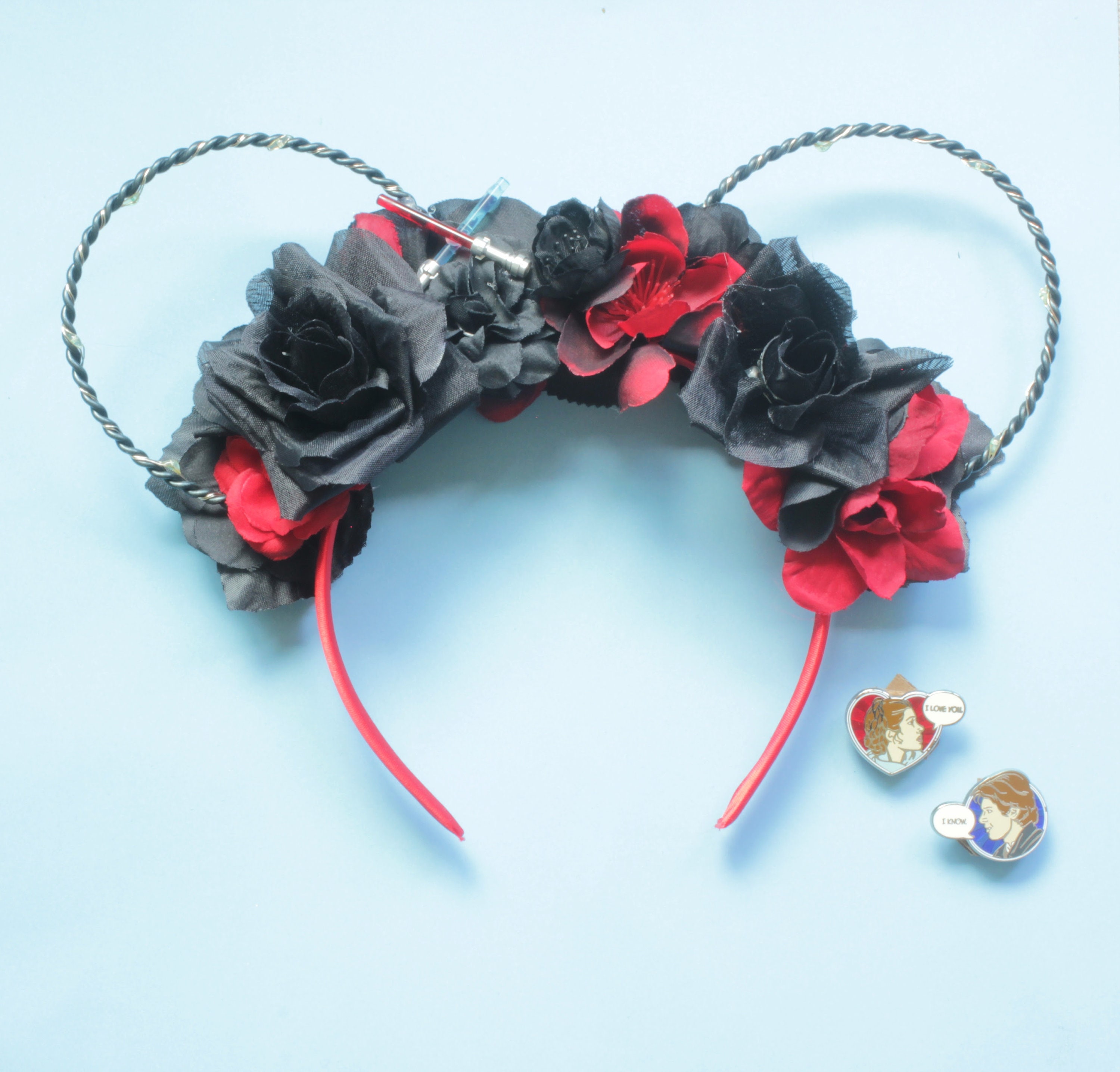 Floral Light up Star Wars Headband: Dark Side Darth Vader 
